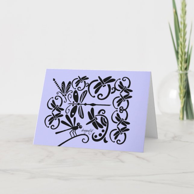 Dragonflies Greeting Card Kort (Framsida)