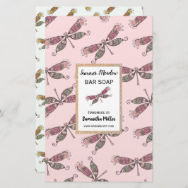 Dragonflies Handmade soap Product Recycled Papper