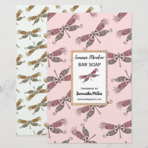 Dragonflies Handmade soap Product Recycled Papper