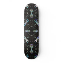Dragonflies Jeweled Skateboard