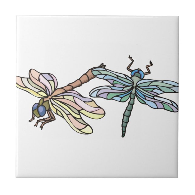 Dragonflies Kakelplatta (Framsidan)