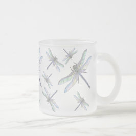 DRAGONFLIES mugg (frostat glas)