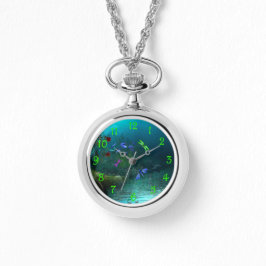 Dragonflies Necklace Watch Armbandsur