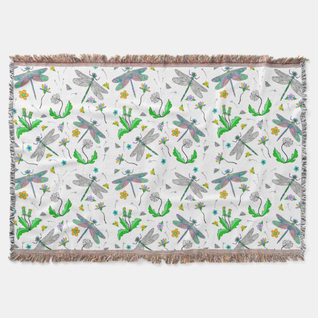 Dragonflies och Dandelions Filt (Framsidan)