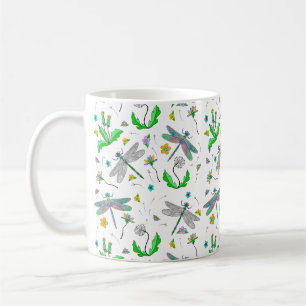 Dragonflies och Dandelions Kaffemugg