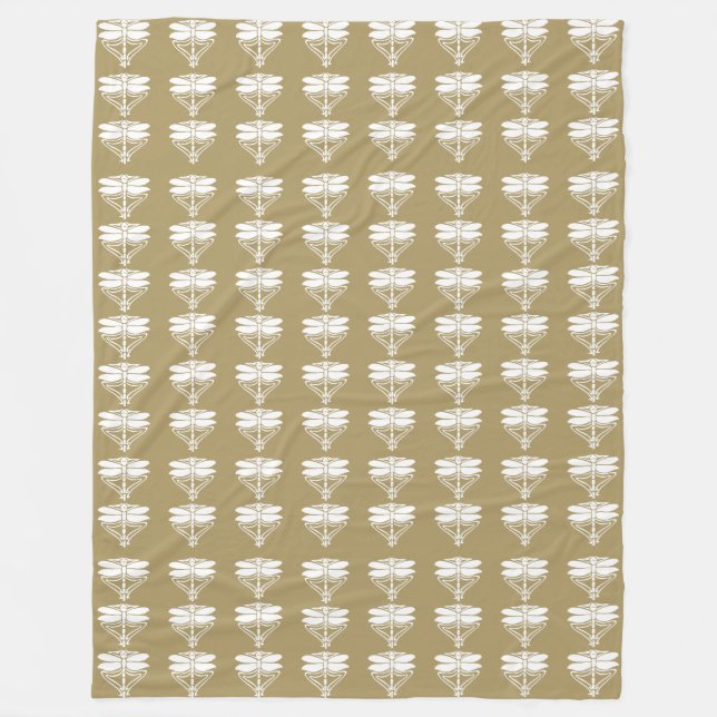 Dragonflies och konst fleecefilt (Framsidan)