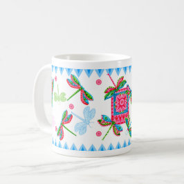 Dragonflies och Lilies Mugg 2