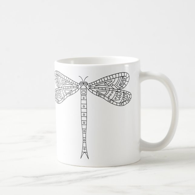 Dragonflies och Lilies Mugg 2 till Paint (Höger)