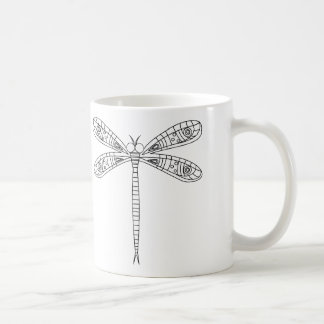 Dragonflies och Lilies Mugg till Paint