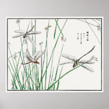 Dragonflies och Reed Grass by Morimoto Toko.