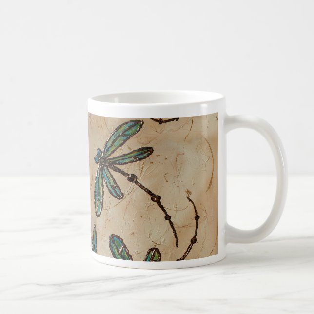 Dragonflies Rustic Cream Kaffemugg (Höger)