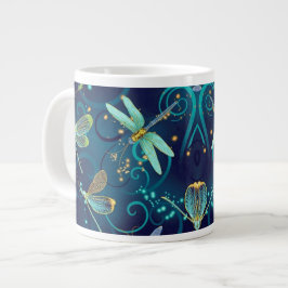 Dragonflies Teal 20oz Jumbo Mugg