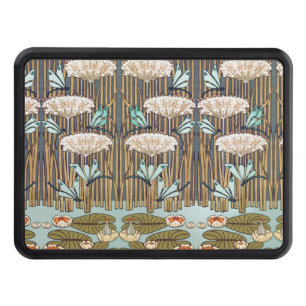 Dragonflies Vatten Lilies Marsh Art nouveau Dragkroksskydd