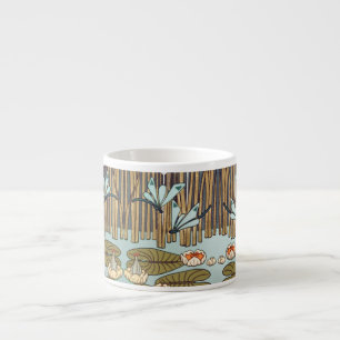 Dragonflies Vatten Lilies Marsh Art nouveau Espressomugg
