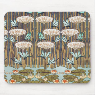 Dragonflies Vatten Lilies Marsh Art nouveau Musmatta