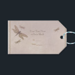 Dragonflies Vintage Dragonfly Chic Elegant Favorit Presentetikett<br><div class="desc">Dragonflies Vintage Dragonfly Chic Elegant Favor Gift-Märkre. Anpassa hur du vill.Matchning av tillgängliga objekt.</div>
