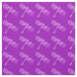 Dragonflugor, blek, orchid på djup lila tyg