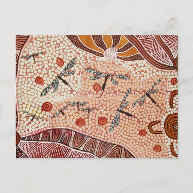 Dragonflugor i vykortet Desert Vykort (Framsida)