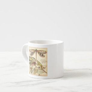 Dragonflugor med Löv och frukt Espressomugg