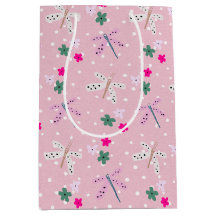 Dragonflugor och blommor på Polka dots
