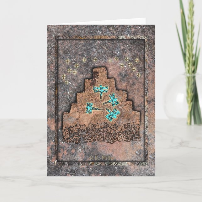 Dragonflugor på berget kort (Framsida)