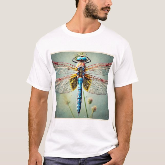 Dragonfly 260924IREF213 - Watercolor T Shirt (Framsida)