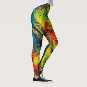 Dragonfly abstrakt leggings