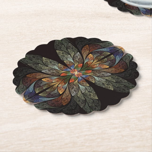 Dragonfly Abstrakt Underlägg Papper (Vinklad)