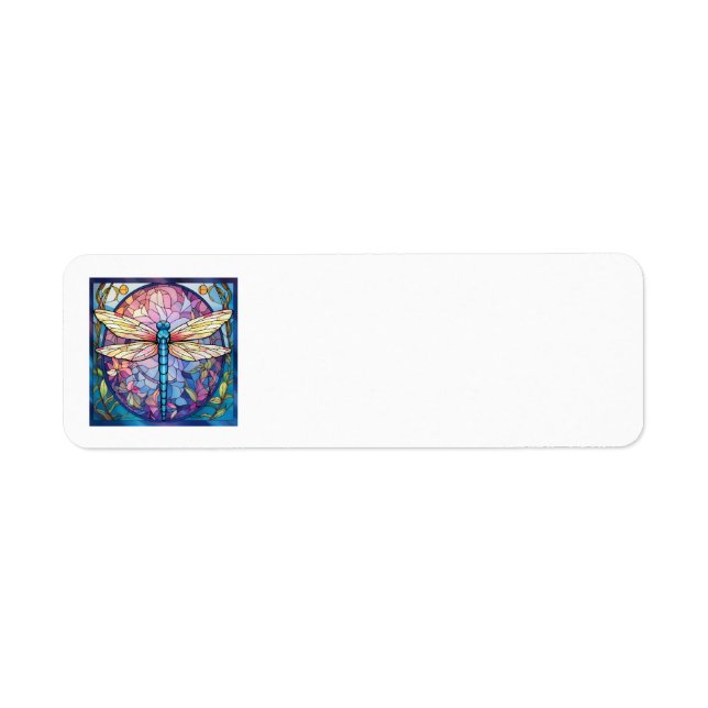 Dragonfly-Adressetiketter Returadress Etikett (Framsidan)