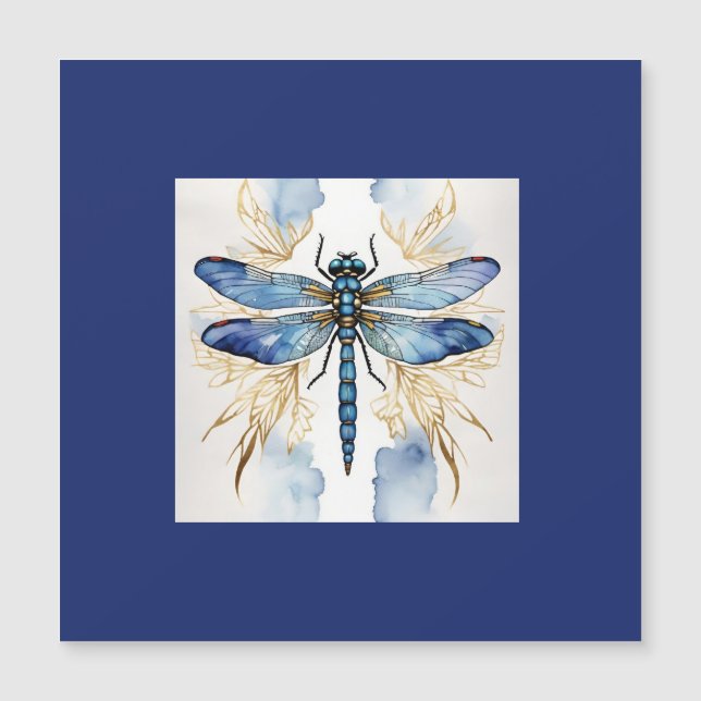 Dragonfly Alcohol Bläck Magnetisk Inbjudningskort (Framsida)