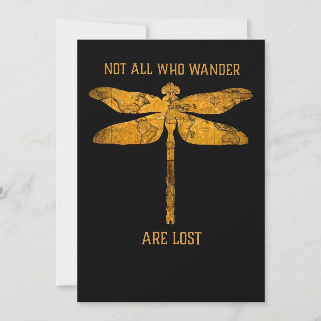Dragonfly Älskare| Alla som vill är Borttappadar Tack Kort (Framsida)