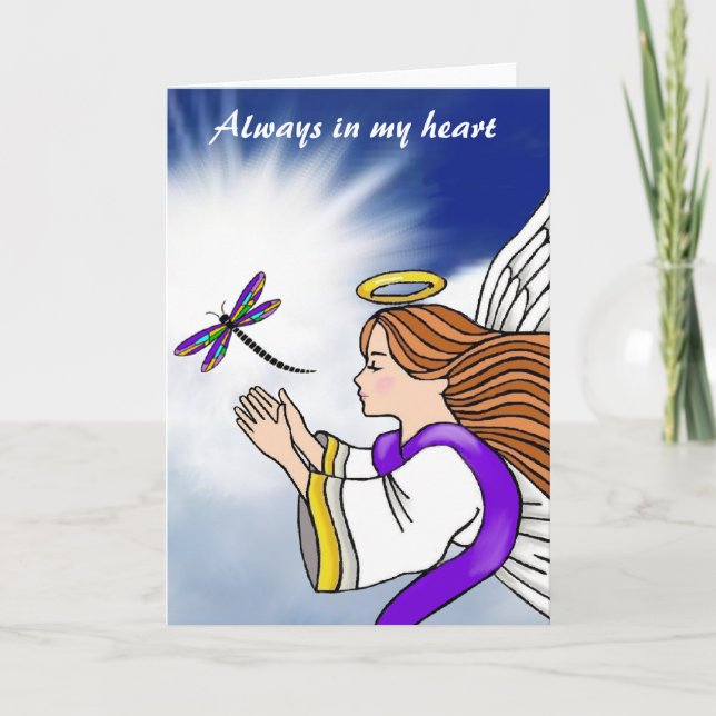 Dragonfly Angel Kort (Framsida)