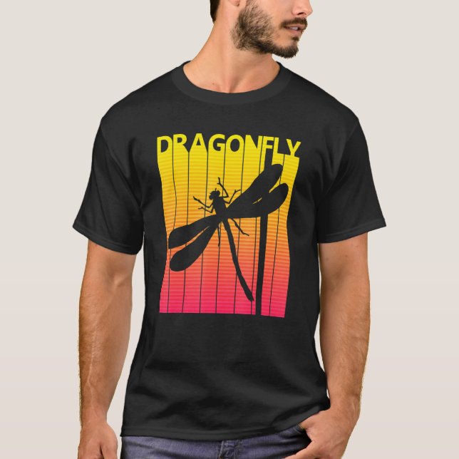 Dragonfly Animal Retro Costume T Shirt (Framsida)