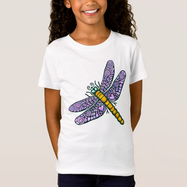Dragonfly - Anpassad - Anpassad T Shirt (Framsida)