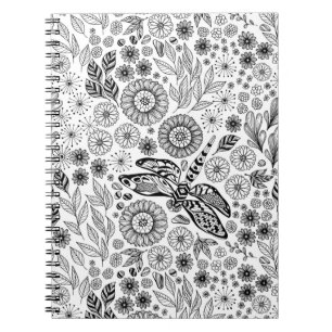 Dragonfly Anteckningsbok Med Spiral