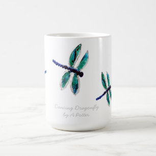Dragonfly Art Anpassningsbar Kaffemugg