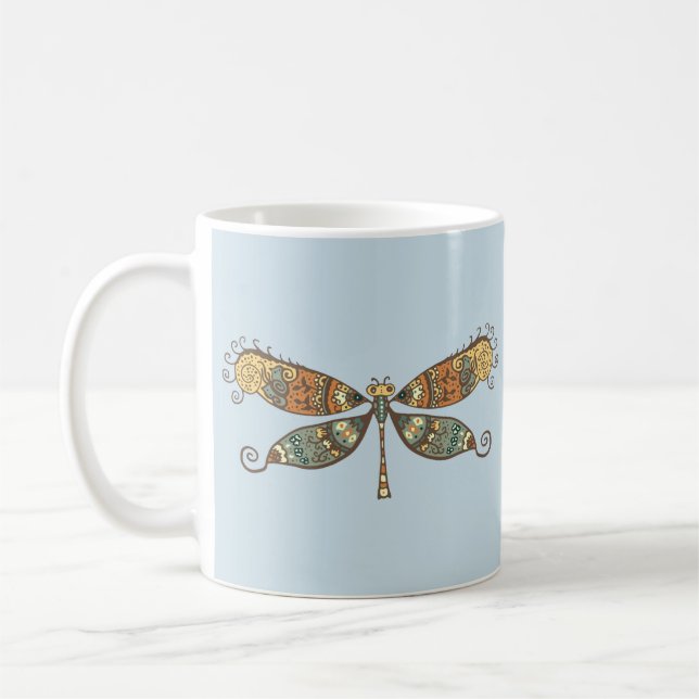 DRAGONFLY ART COFFEE MUGG (Vänster)