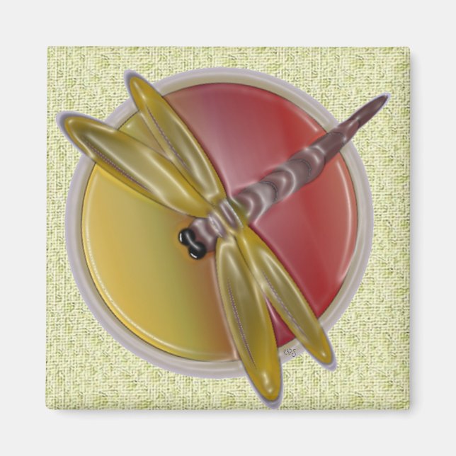 Dragonfly Art Magnet (Framsidan)