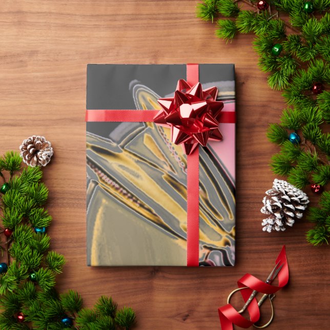 Dragonfly Art Symbol Abstrakt flerfärgad Presentpapper (Julgåva)