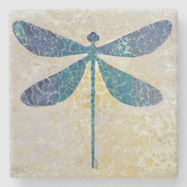Dragonfly at Dawn, Dragonfly Gifts, Dragonfly Stenunderlägg (Framsidan)