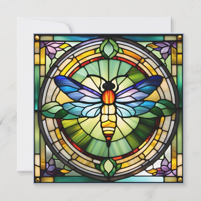 Dragonfly av fastnat glas (Framsida)