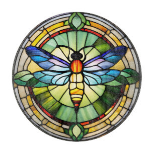 Dragonfly av fastnat glas