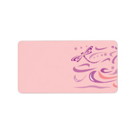 DRAGONFLY Baby Naming Address Label Adressetikett