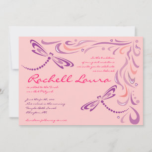Dragonfly, Bat mitzvah inbjudan judisk