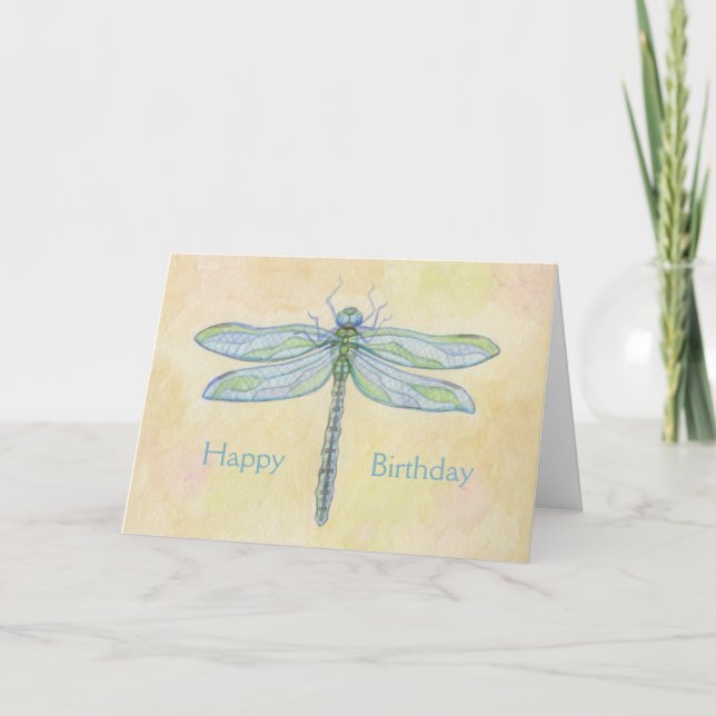 Dragonfly Birthday-kort Kort (Framsida)