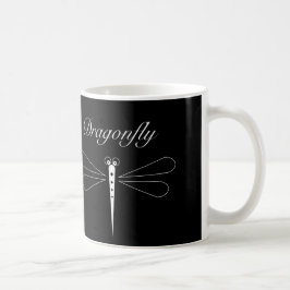 Dragonfly - Black 11 oz Classic White Mugg