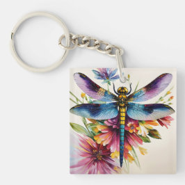 Dragonfly Blommigt Multifärgad Art