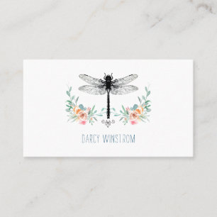 Dragonfly Blommigt Telefonkort