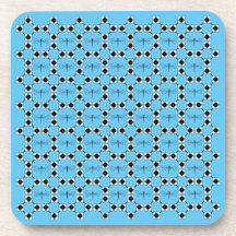 Dragonfly - Blue Hard Plastic underläggs - set of 