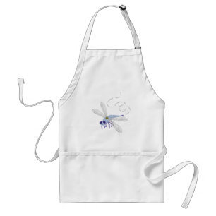 Dragonfly Blue Whimsical Tecknad Art Förkläde